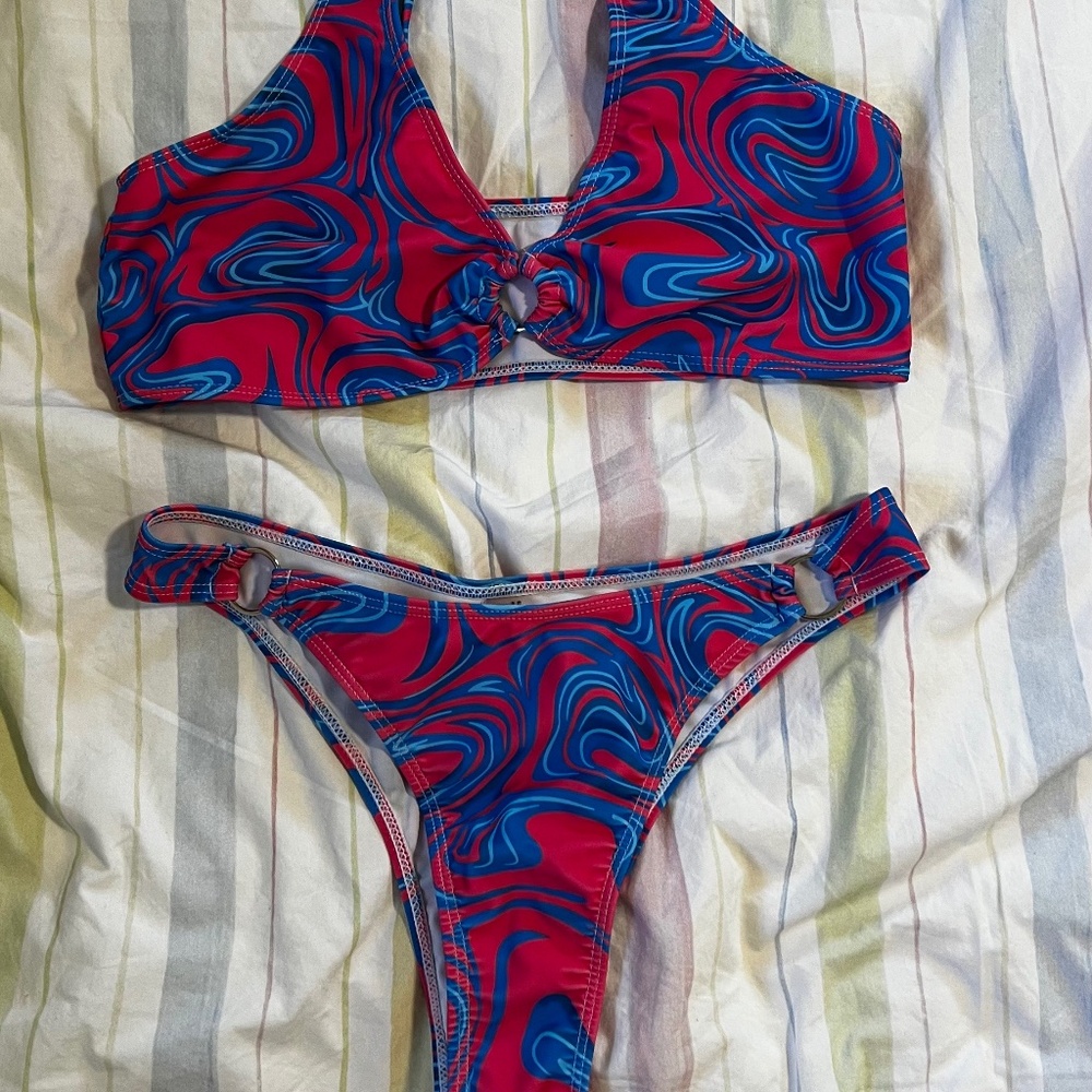 Pink and Blue bikini